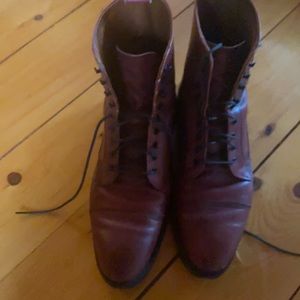 Allen Edmonds red boots